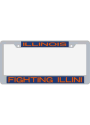 Illinois Fighting Illini Team Name Chrome License Frame