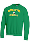 Main image for Mens Oregon Ducks Green Champion Grandpa Powerblend Crew Sweatshirt