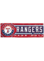 Texas Rangers 2x6 Red Vinyl Banner