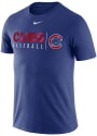 Chicago Cubs Nike Practice T Shirt - Blue