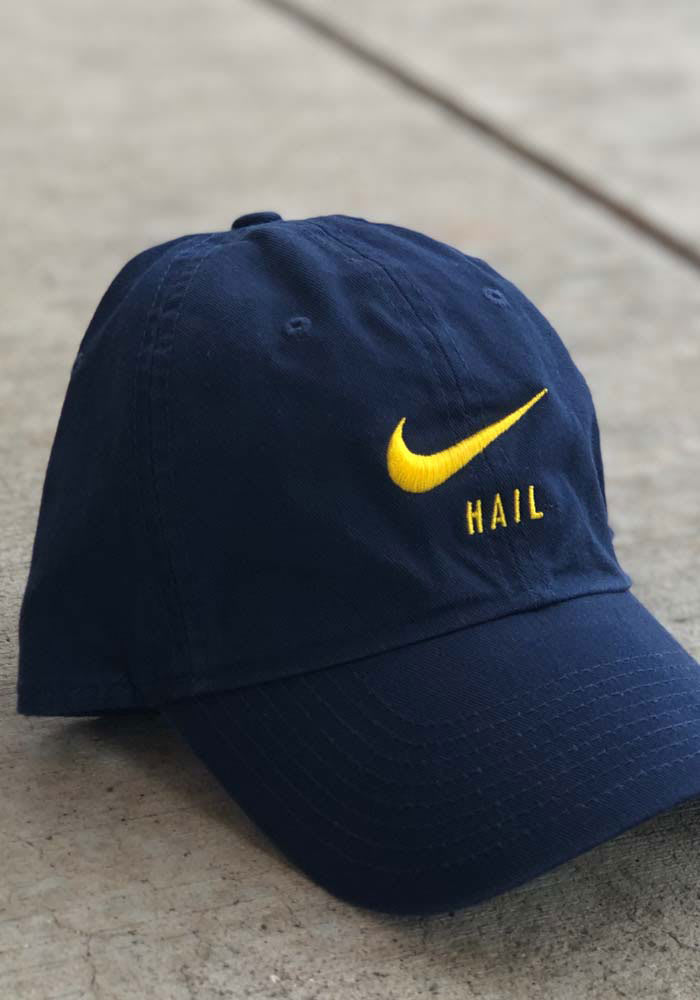 blue and yellow nike hat