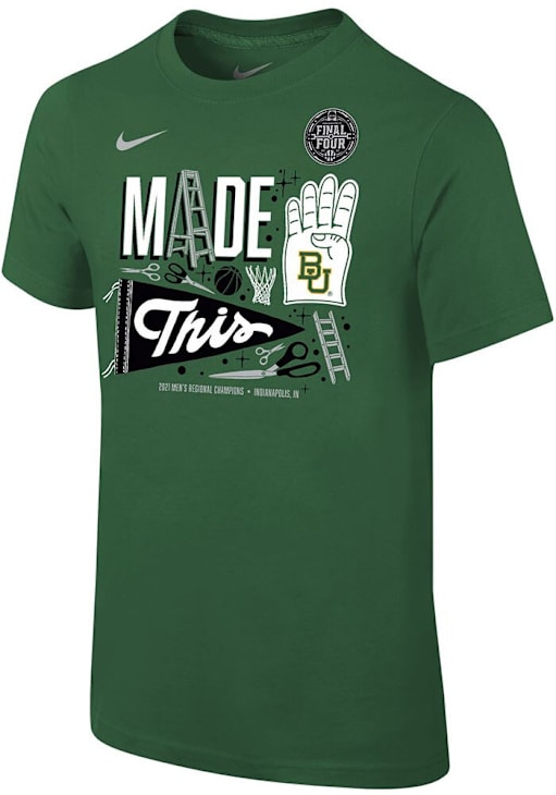 Nike Baylor Bears GREEN 2021 Final Four Short Sleeve T Shirt