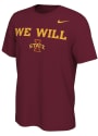 Iowa State Cyclones Nike Mantra T Shirt - Crimson