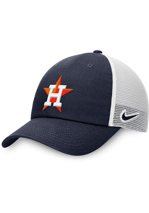 Nike Houston Astros NAVY Club Unstructured Mesh Trucker Adjustable
