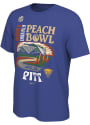 Pitt Panthers Nike 2021 Peach Bowl Bound T Shirt - Blue