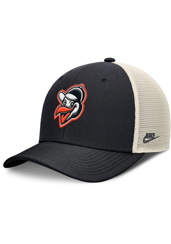 Nike Baltimore Orioles BLACK Cooperstown 2T Rise Trucker