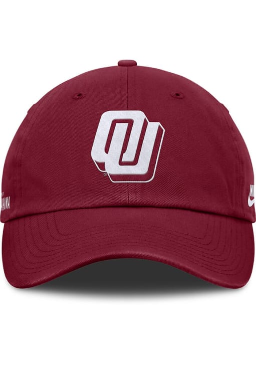 Nike Oklahoma Sooners NIKE CLUB UNSTRUCTURED ADJUSTABLE CAP Adjustable Hat - Crimson