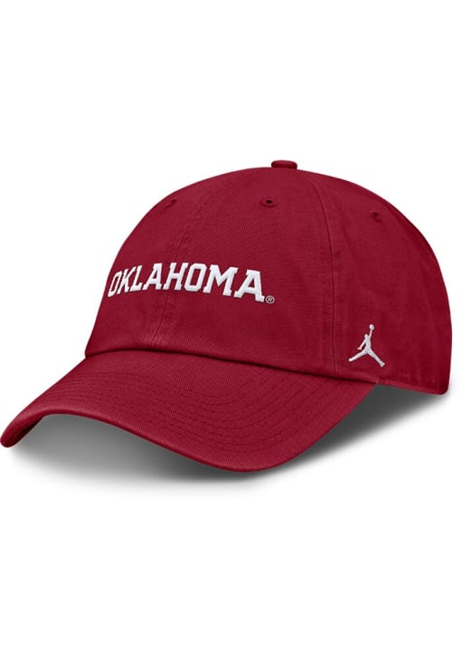 Nike Oklahoma Sooners Evergreen Structured Club Trucker Adjustable Hat - Crimson