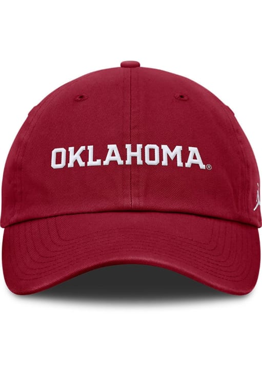 Nike Oklahoma Sooners Evergreen Structured Club Trucker Adjustable Hat - Crimson