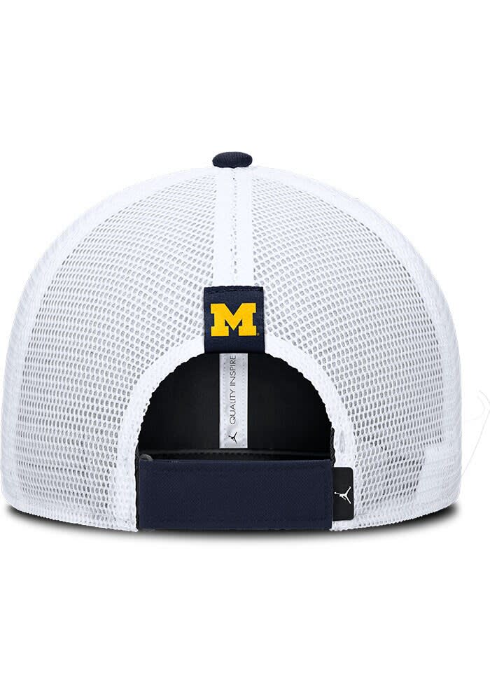 michi Nike NAVY Michigan Wolverines Jordan Brand Rise Structured