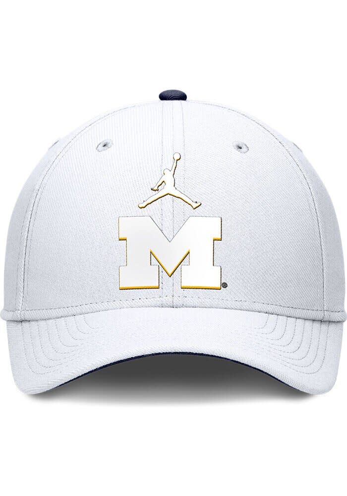 Michigan Wolverines Mens Jordan Brand Rise Structured Swoosh