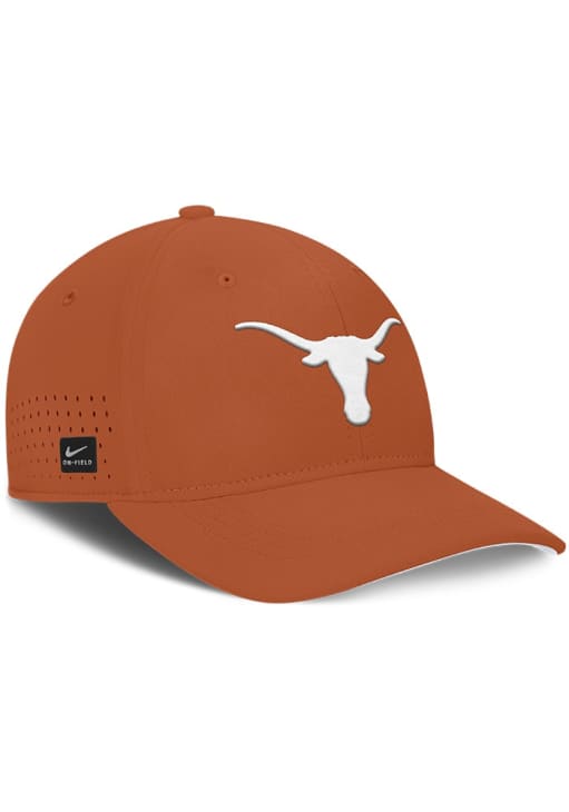 Nike Texas Longhorns Mens Burnt Orange NIKE DRI-FIT CLUB GAMEDAY STR AEROBILL SWOOSHFLEX CAP Flex..