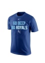 Nike Kansas City Royals Blue screen print Tee