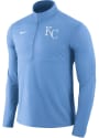 Kansas City Royals Nike Element 1/4 Zip Pullover - Light Blue