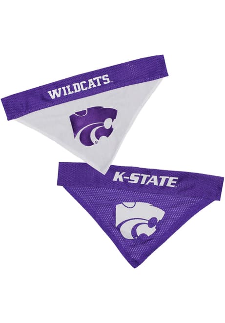 Purple K-State Wildcats Home and Away Reversible Pet Bandana