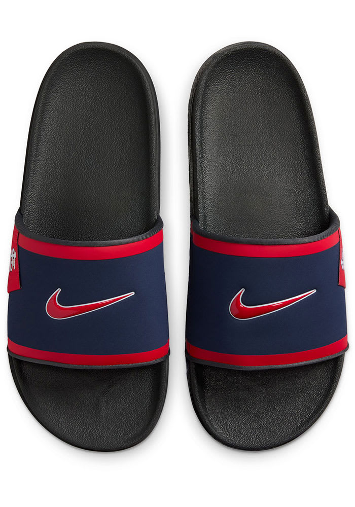 Red nike mens slides on sale