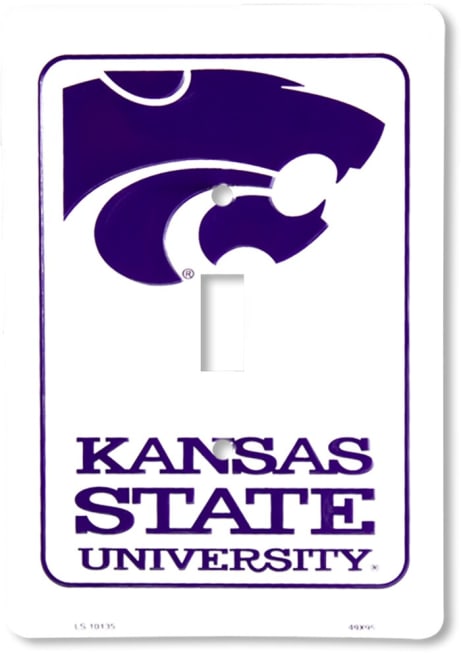 Purple K-State Wildcats Single Light Switch Cover