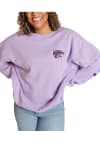 Main image for Womens K-State Wildcats Lavender Gameday Social Barkly Crew Sweatshirt