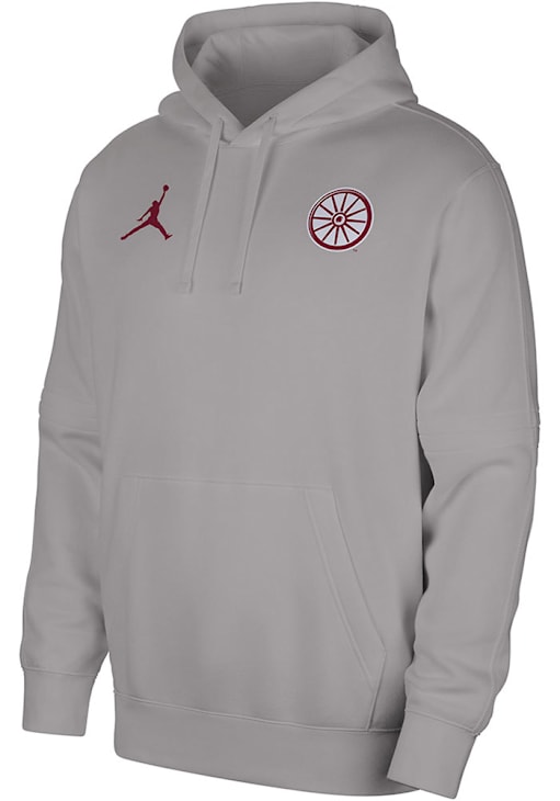 Nike Oklahoma Sooners Mens Jordan Campus Athlete Hoodie GREY