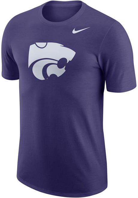 K-State Wildcats Purple Nike Logo Short Sleeve T Shirt