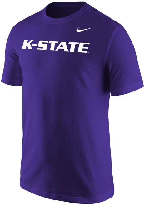 K-State Wildcats Purple Nike Word Short Sleeve T Shirt