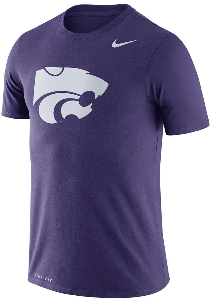 Nike K-State Wildcats Legend Logo Short Sleeve T Shirt - PURPLE