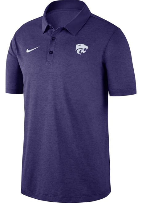 Mens K-State Wildcats Purple Nike Breathe Short Sleeve Polo Shirt