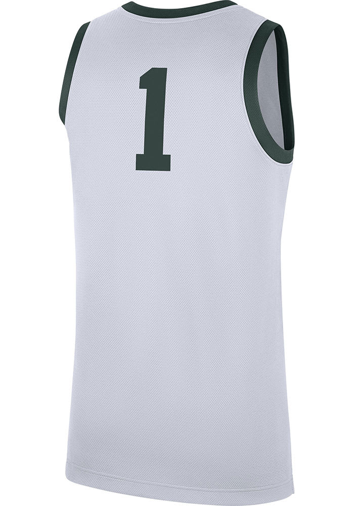 Michigan state white basketball jersey best sale