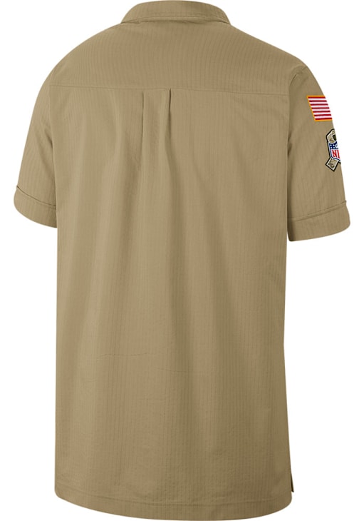 Pittsburgh Steelers Mens Nike Short Sleeve TAN NK Salute To