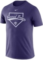 TCU Horned Frogs Nike Drifit Baseball Plate T Shirt - Purple