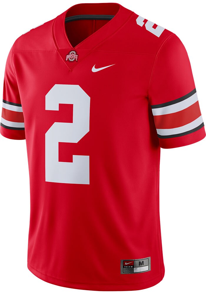 Chase Young Mens RED Ohio State Buckeyes Number 2 Game Football Jersey