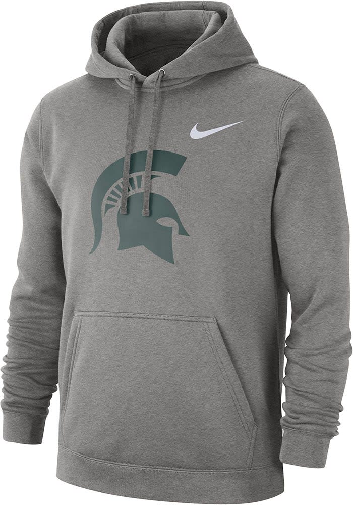 Nike Michigan State Spartans Mens Club Hoodie - GREY