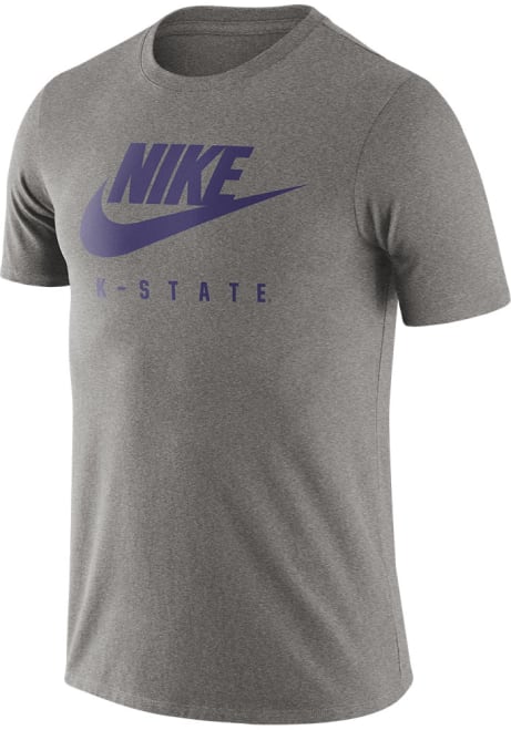 K-State Wildcats Grey Nike Futura Short Sleeve T Shirt