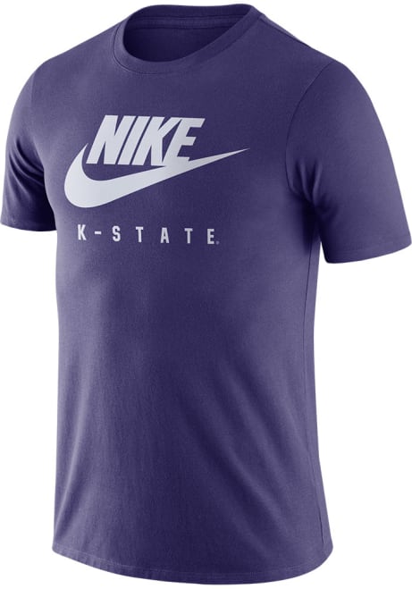 K-State Wildcats Purple Nike Futura Short Sleeve T Shirt