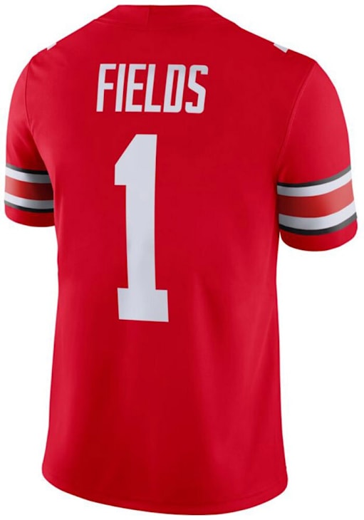 Justin Fields Ohio State Buckeyes Red Player Jersey 12554062
