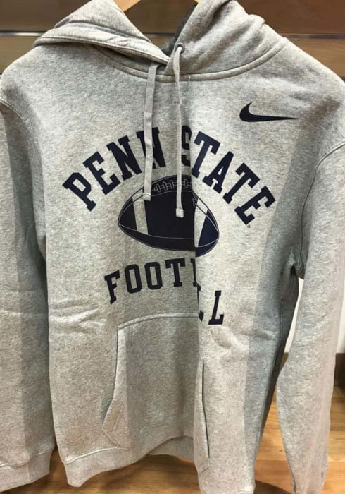Nike Penn State Nittany Lions Club Football Hoodie - Grey