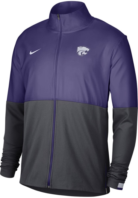 Mens K-State Wildcats Purple Nike Woven Full Zip Light Weight Jacket