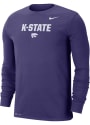 K-State Wildcats Nike DriFit Lockup T Shirt - Purple