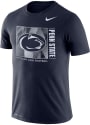 Penn State Nittany Lions Nike DriFit Team Issue Football T Shirt - Navy Blue