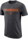 Texas Longhorns Nike Marled Logo T Shirt - Charcoal