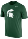 Michigan State Spartans Nike DriFit Logo T Shirt - Green