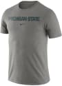 Michigan State Spartans Nike Asbury Wordmark T Shirt - Grey