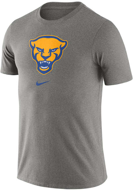 Pitt Panthers Grey Nike Asbury Logo Short Sleeve T Shirt