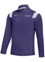 K-State Wildcats Nike Sideline Coach 1/4 Zip Pullover - Purple