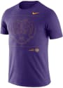 LSU Tigers Nike Sideline Team Issue T Shirt - Purple
