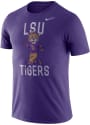 LSU Tigers Nike Old School Mascot Fashion T Shirt - Purple