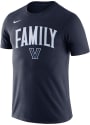 Villanova Wildcats Nike Family T Shirt - Navy Blue