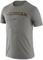 Michigan Wolverines Nike Essential Wordmark T Shirt - Grey