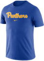 Pitt Panthers Nike Essential Wordmark T Shirt - Blue