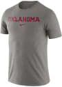 Oklahoma Sooners Nike Essential T Shirt - Grey